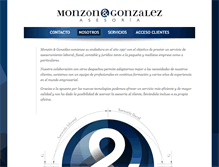 Tablet Screenshot of monzongonzalez.com